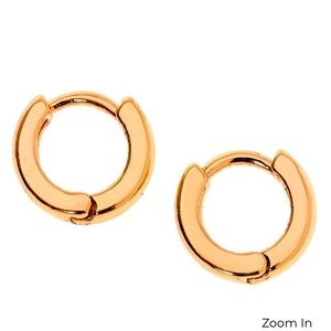 Gold Huggie Hoop Earrings